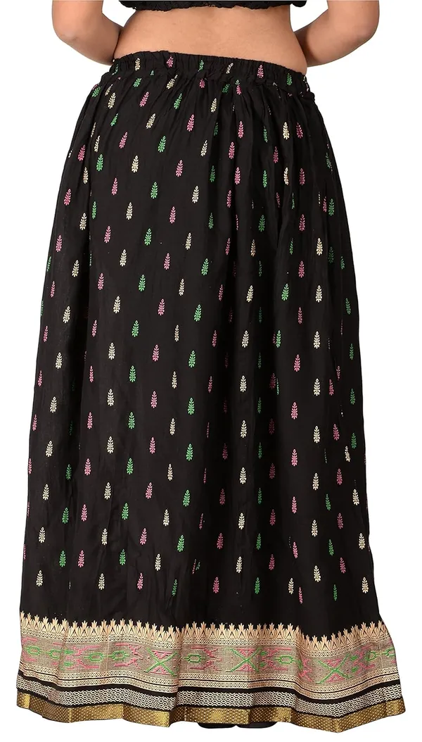 Women_S_Printed_Flared_Skirt