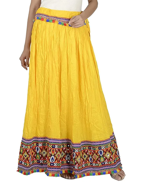 Women_Lace_Border_Ethnic_Long_Skirt