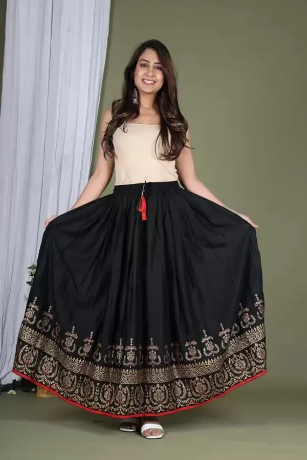 Long_Block_Print_Skirt_For_Women