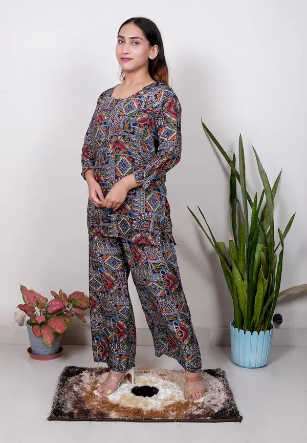 Women_Cotton_Kurta_Pant_Co_Ord_Set