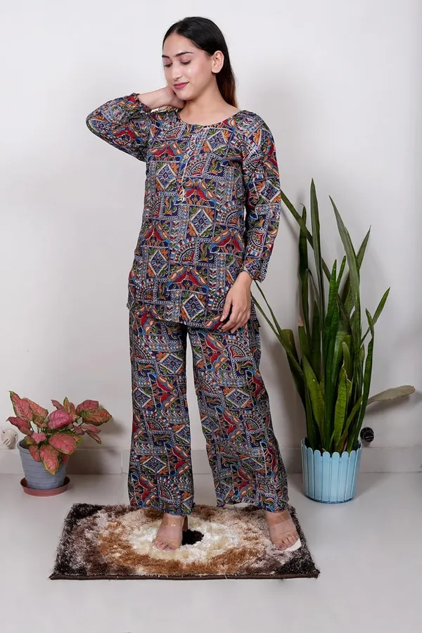 Women_Cotton_Kurta_Pant_Co_Ord_Set