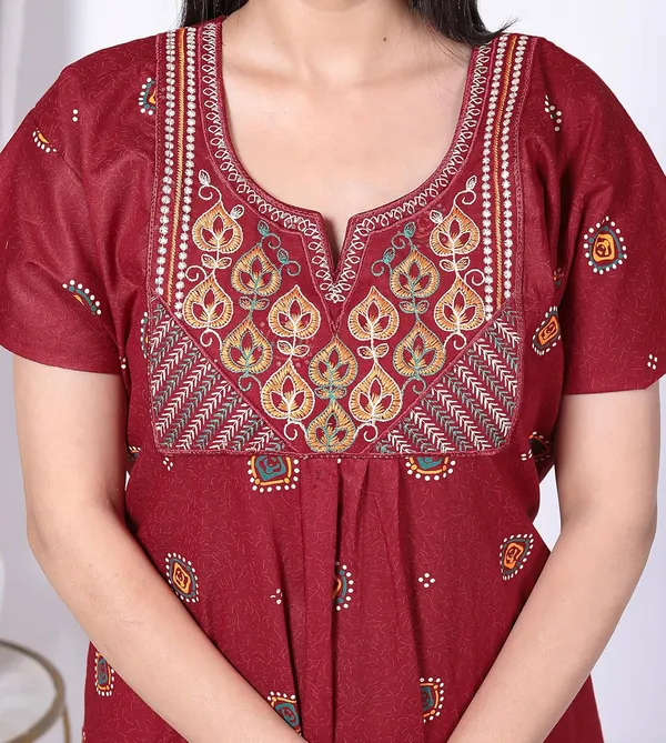 Cotton_Hand_Block_Print_Nighty_Gown_For_Women