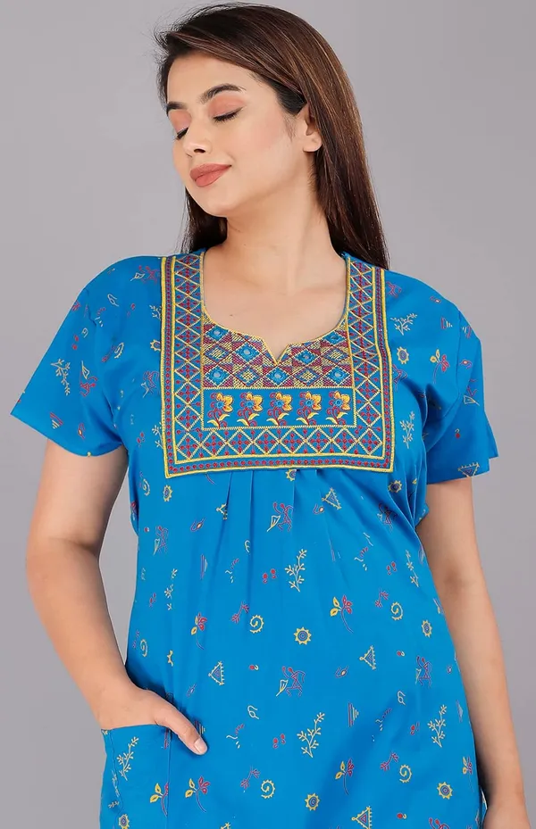 Cotton_Embroidery_Nighty_For_Women