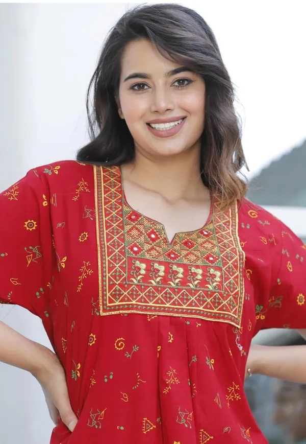 Cotton_Embroidery_Nighty_For_Women