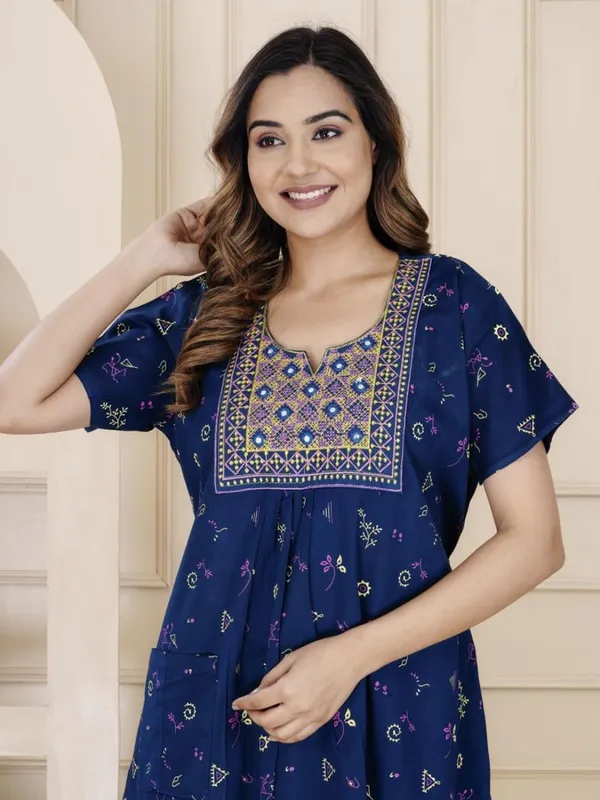Cotton_Embroidery_Nighty_For_Women