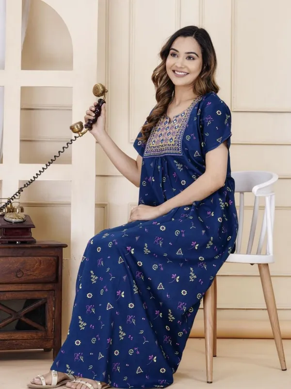 Cotton_Embroidery_Nighty_For_Women
