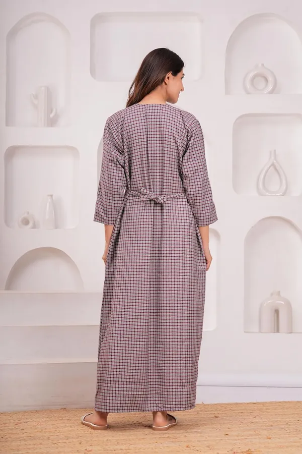 Woolen_Long_Sleeve_Nightgown_With_Pocket