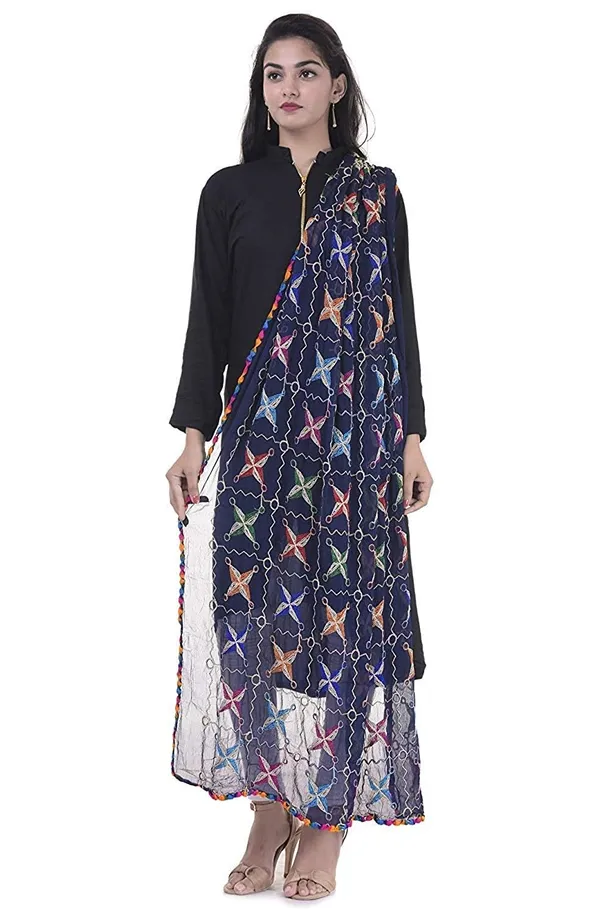 Chiffon_Dupatta_With_Phulkari_Embroidery