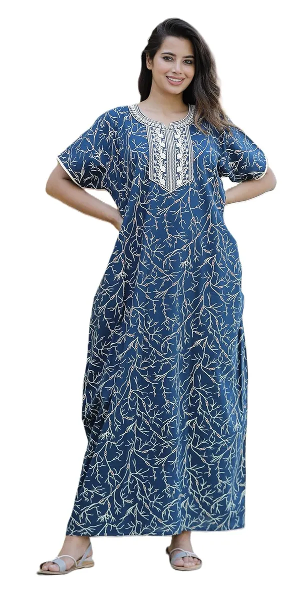 Cotton_Embroidery_Nighty_For_Women