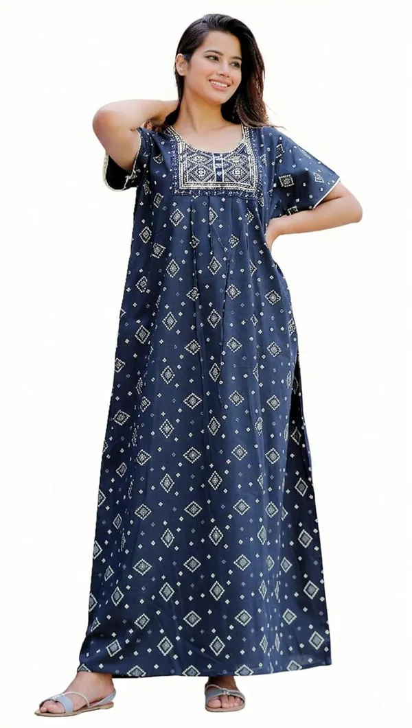 Cotton_Embroidery_Nighty_For_Women