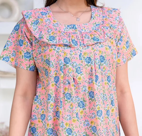 Cotton_Embroidery_Nightgown_For_Women