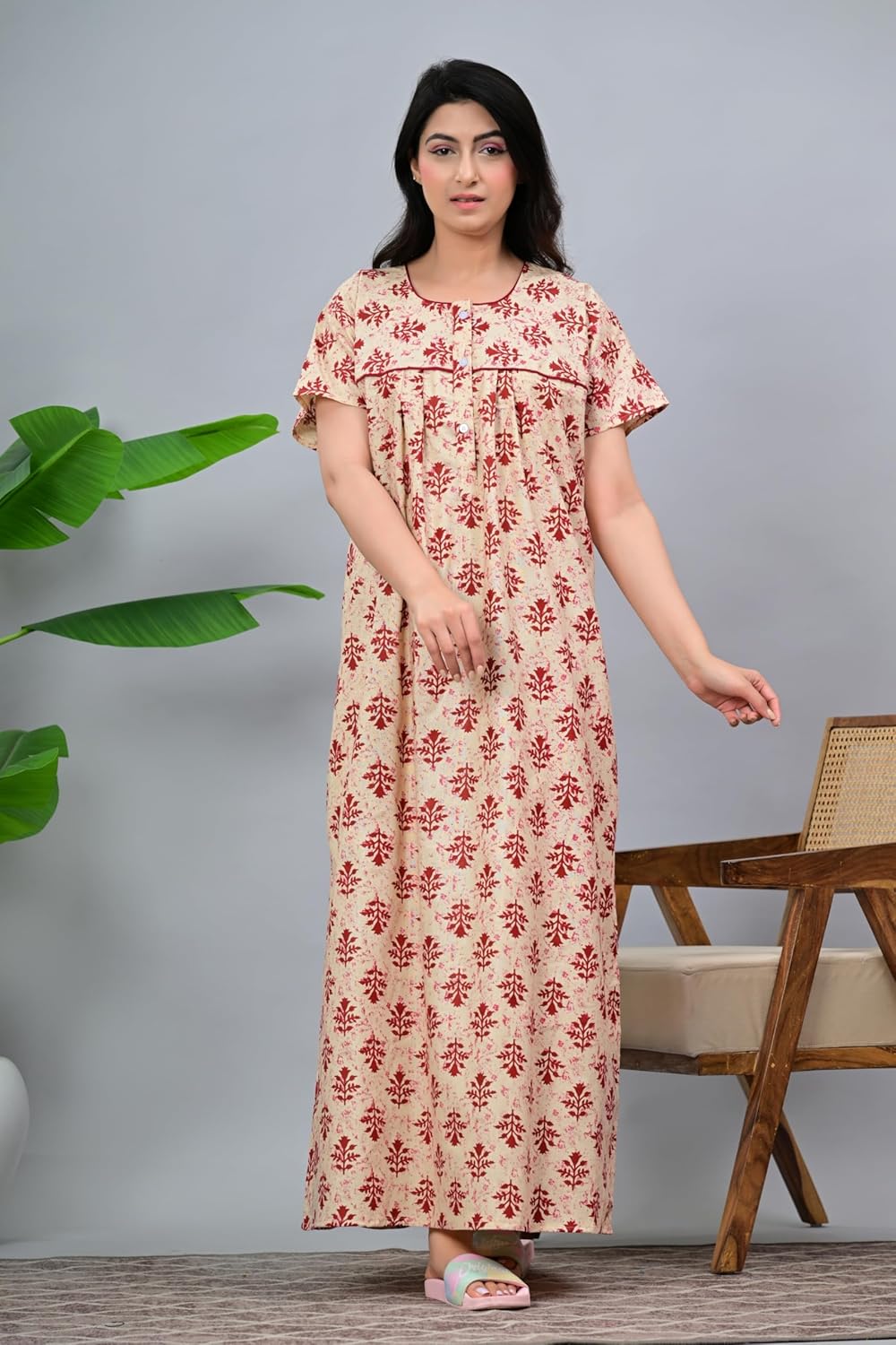 Cotton_Block_Print_Nighty_For_Women