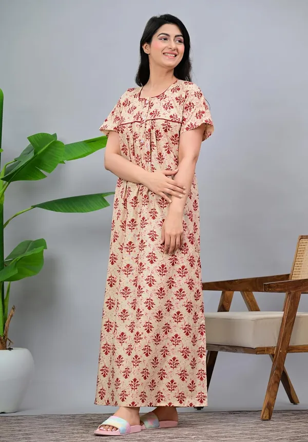Cotton_Block_Print_Nighty_For_Women
