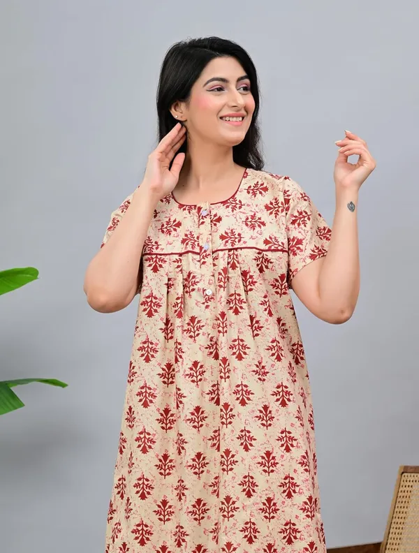 Cotton_Block_Print_Nighty_For_Women