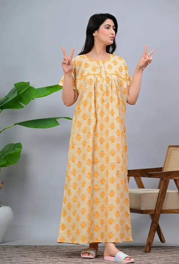 Cotton_Block_Print_Nighty_For_Women