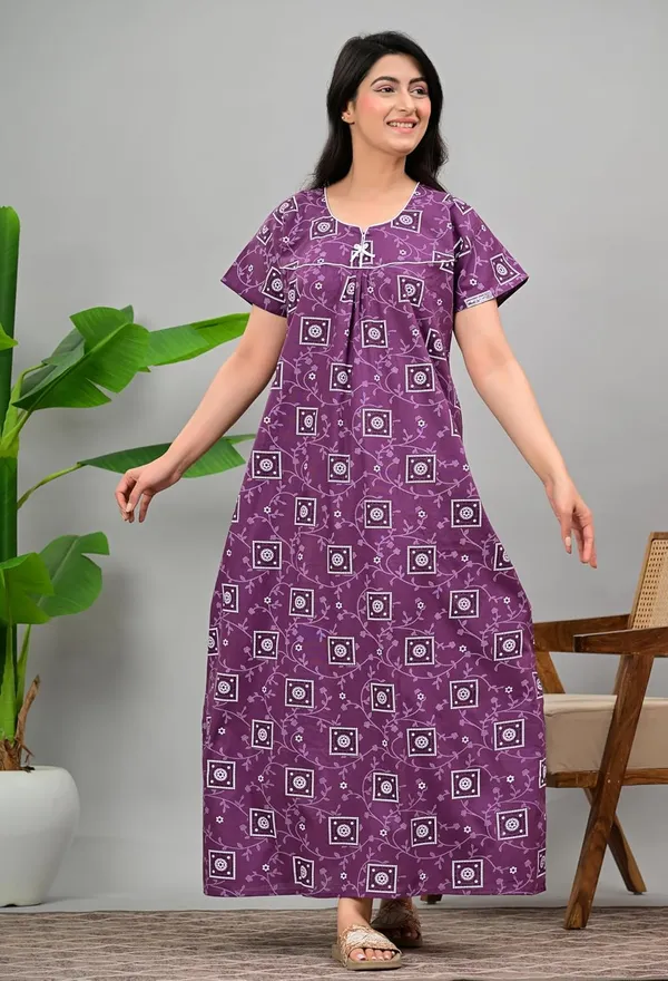Pure_Cotton_Maxi_Night_Gown_For_Women