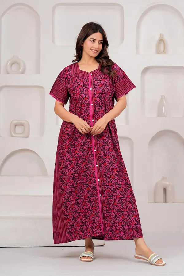Cotton_Block_Print_Night_Gown
