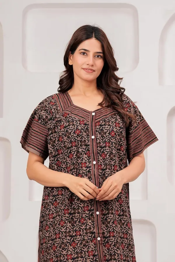 Cotton_Block_Print_Night_Gown