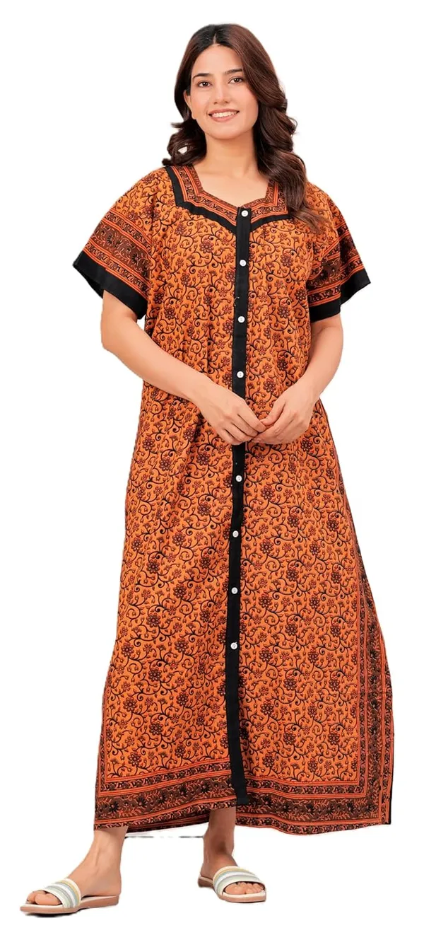 Cotton_Block_Print_Night_Gown_For_Women