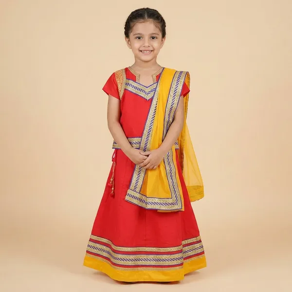 Girls_Cotton_Lehenga_Choli_Set_With_Dupatta