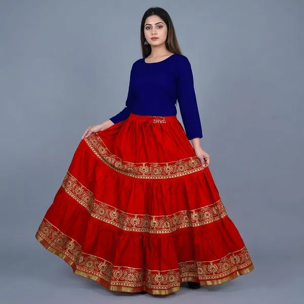 Cotton_Flared_Long_Skirt