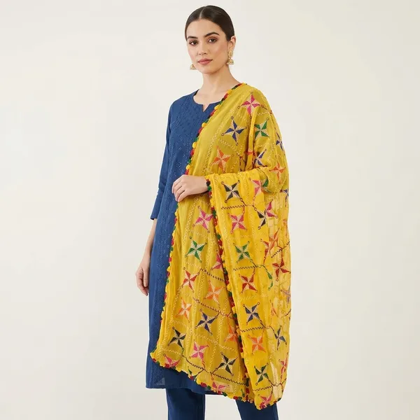 Chiffon_Phulkari_Embroidered_Dupatta