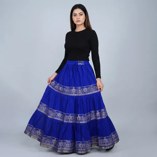 Cotton_Flared_Long_Skirt