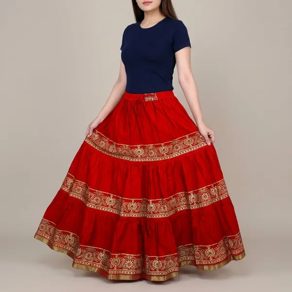 Cotton_Flared_Long_Skirt_Output