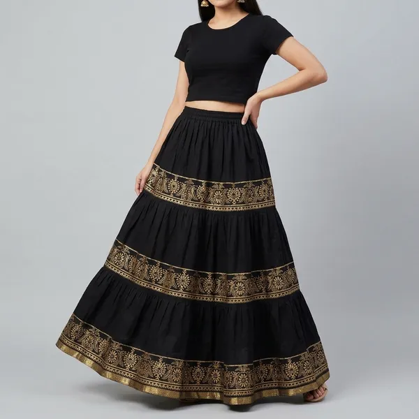 Cotton_Flared_Long_Skirt