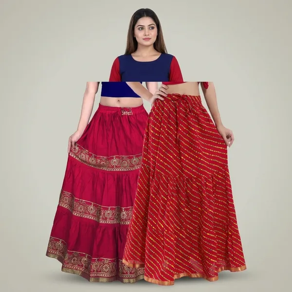 Cotton_Flared_Long_Skirt