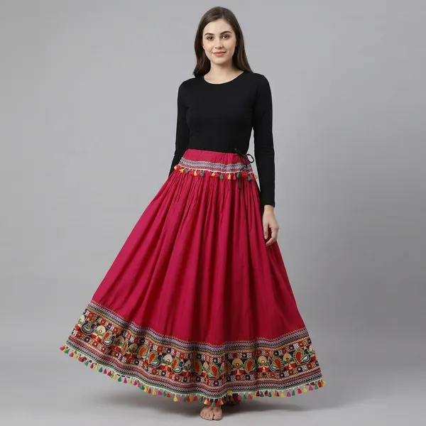 Women_S_Lehenga_Pattern_Long_Skirt