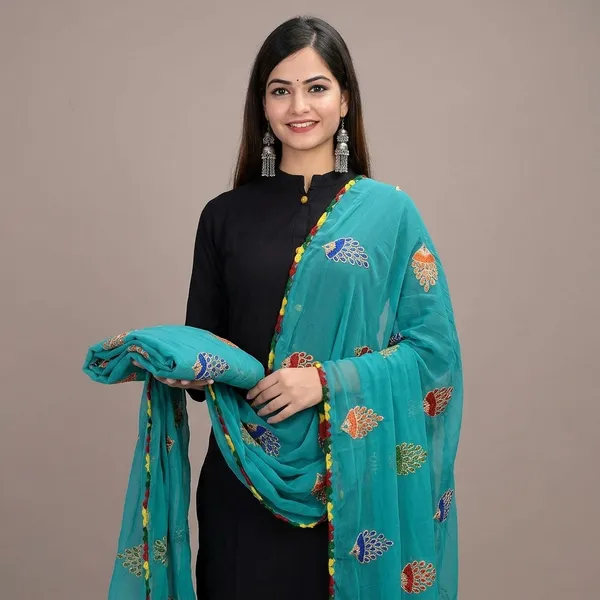 Women_S_Phulkari_Chiffon_Dupatta