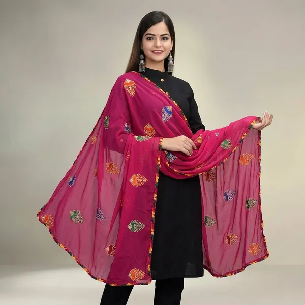 Women_S_Phulkari_Chiffon_Dupatta
