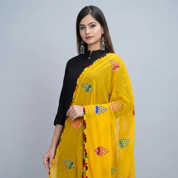 Women_S_Phulkari_Chiffon_Dupatta