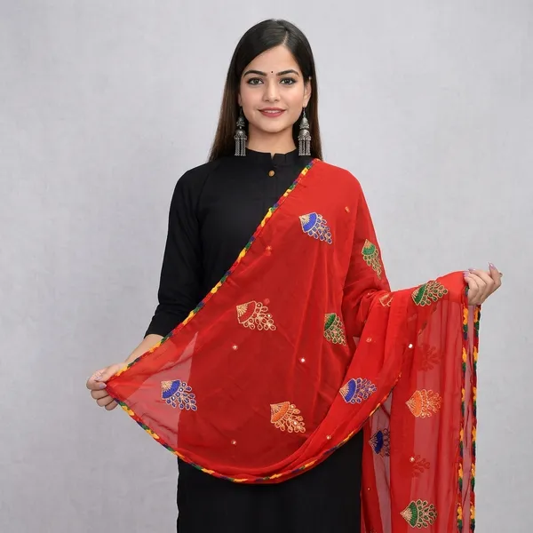 Women_S_Phulkari_Chiffon_Dupatta