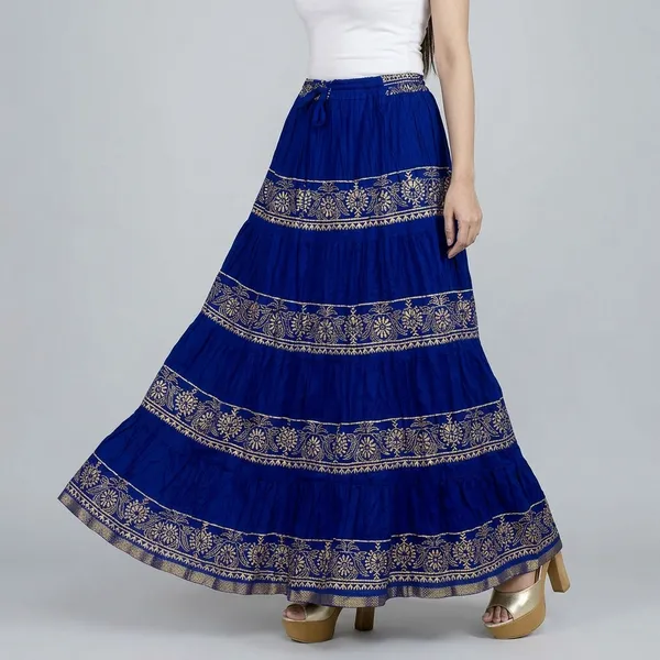 Women_S_Block_Print_Flared_Skirt