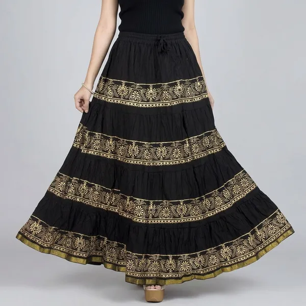 Women_S_Block_Print_Flared_Skirt