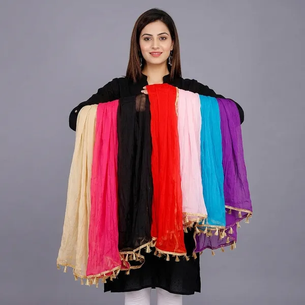 Women_S_Polka_Dot_Chiffon_Dupatta