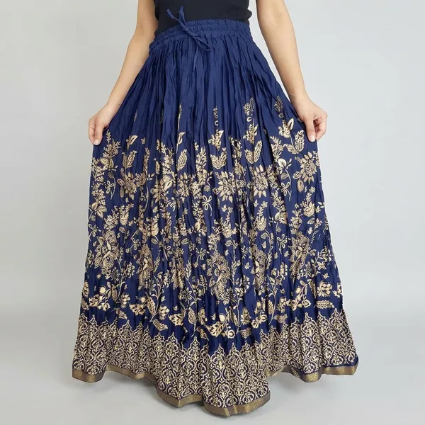 Women_S_Floral_Print_Long_Skirt