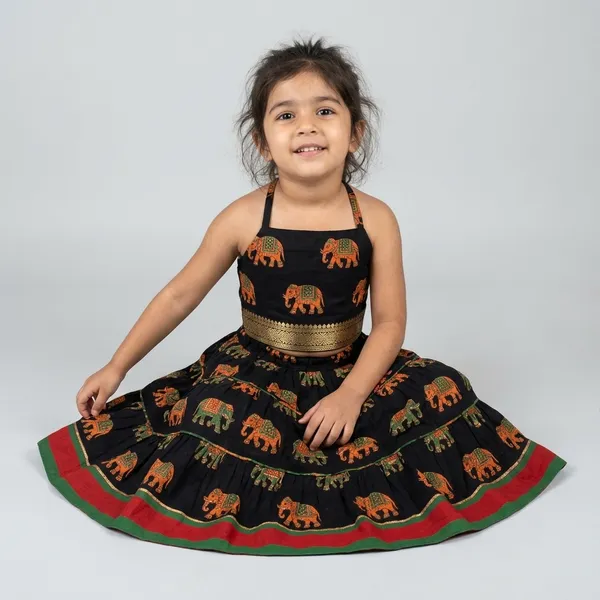 Block_Print_Skirt_And_Top_Set_For_Girls