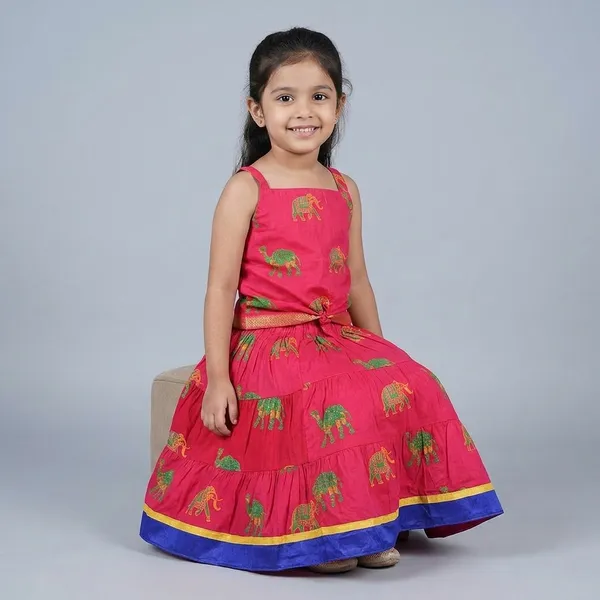 Block_Print_Skirt_And_Top_Set_For_Girls