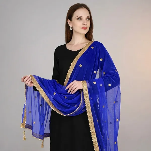 Women_S_Viscose_Net_Dupatta_With_Moti_Lace