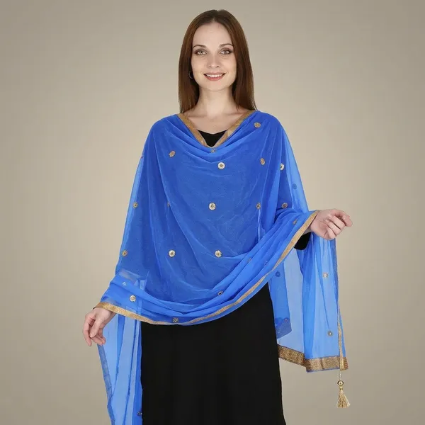 Women_S_Viscose_Net_Dupatta_With_Moti_Lace