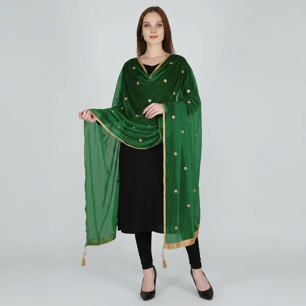 Women_S_Viscose_Net_Dupatta_With_Moti_Lace