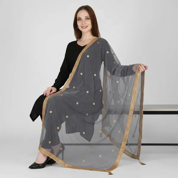 Women_S_Viscose_Net_Dupatta_With_Moti_Lace