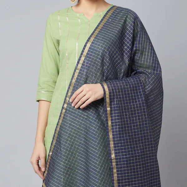 Banarasi_Chanderi_Checks_Dupatta