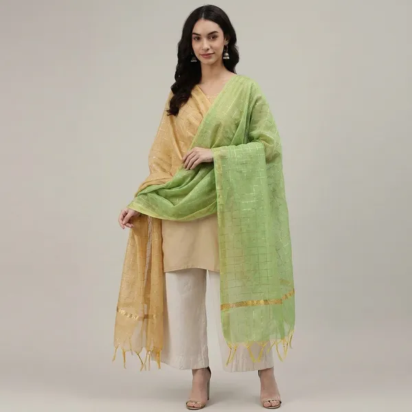 Banarasi_Chanderi_Checks_Women_Dupatta