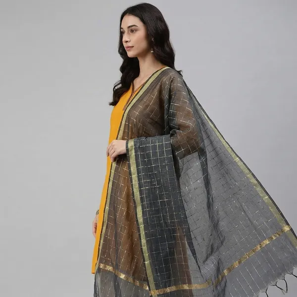 Banarasi_Chanderi_Checks_Women_Dupatta