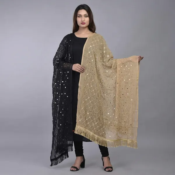 Women_S_Chiffon_Dupatta_With_Lace