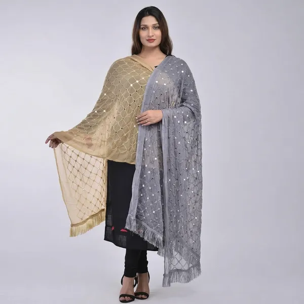 Women_S_Chiffon_Dupatta_With_Lace